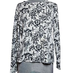Floral Print Cotton Top Size Small